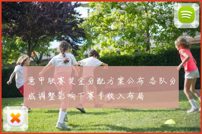 意甲联赛奖金分配方案公布 各队分成调整影响下赛季收入布局