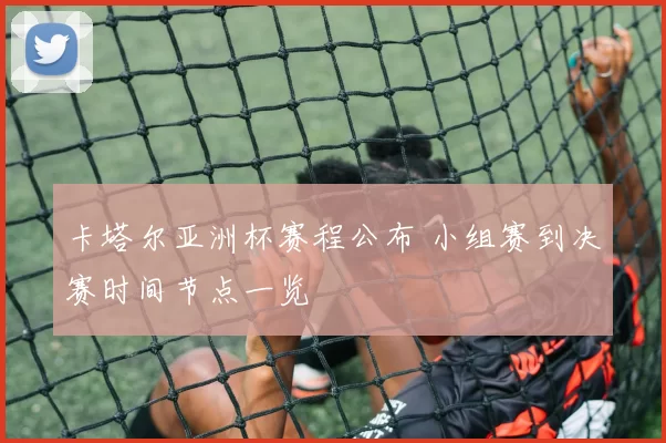 卡塔尔亚洲杯赛程公布 小组赛到决赛时间节点一览